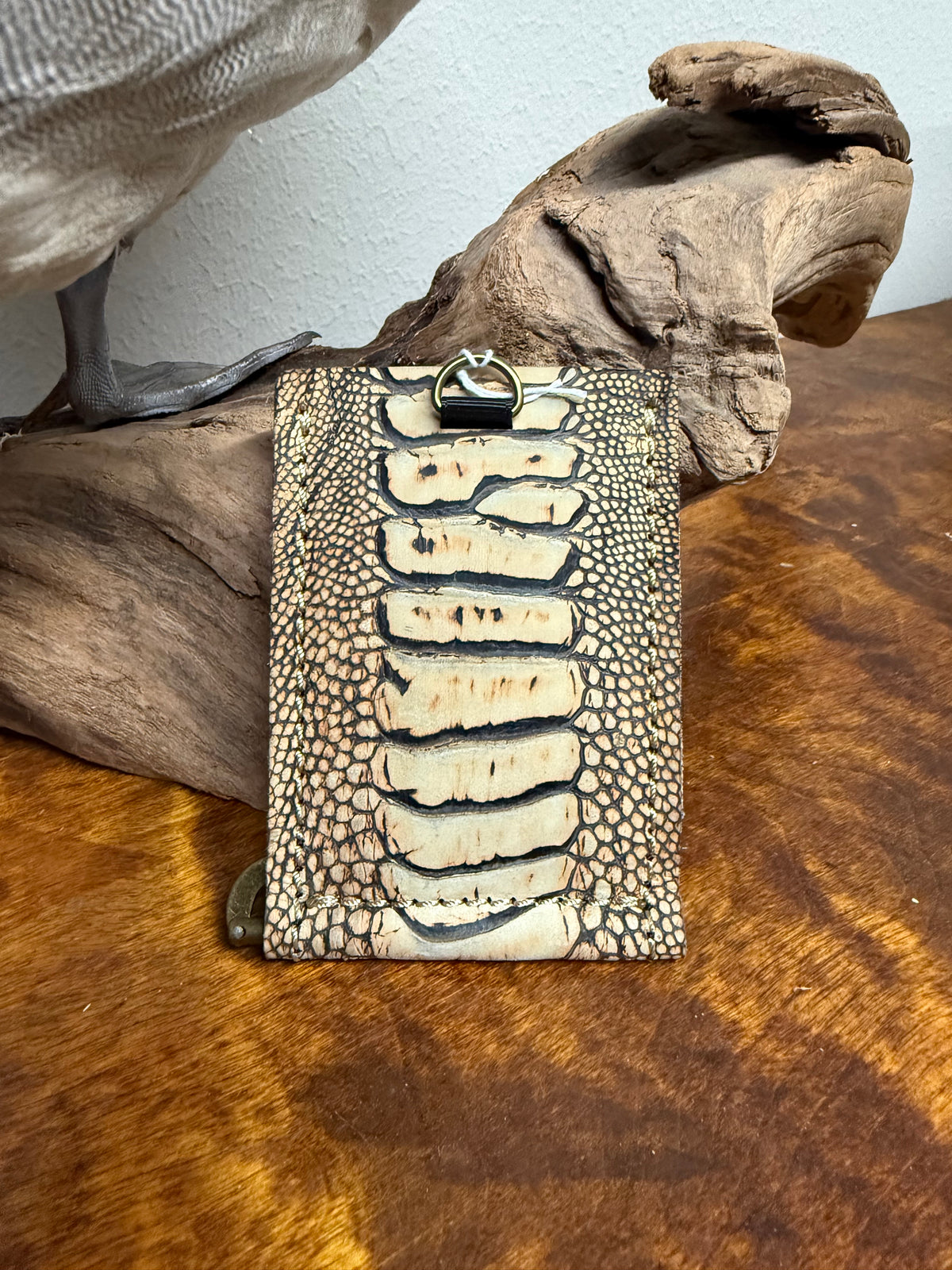 Ostrich Leg Wallet- Light