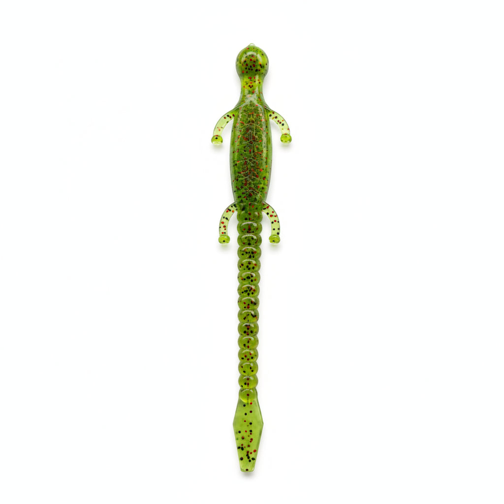 The Original 6" Fliptail Lizard - 50 pk - Watermelon/Red Flake