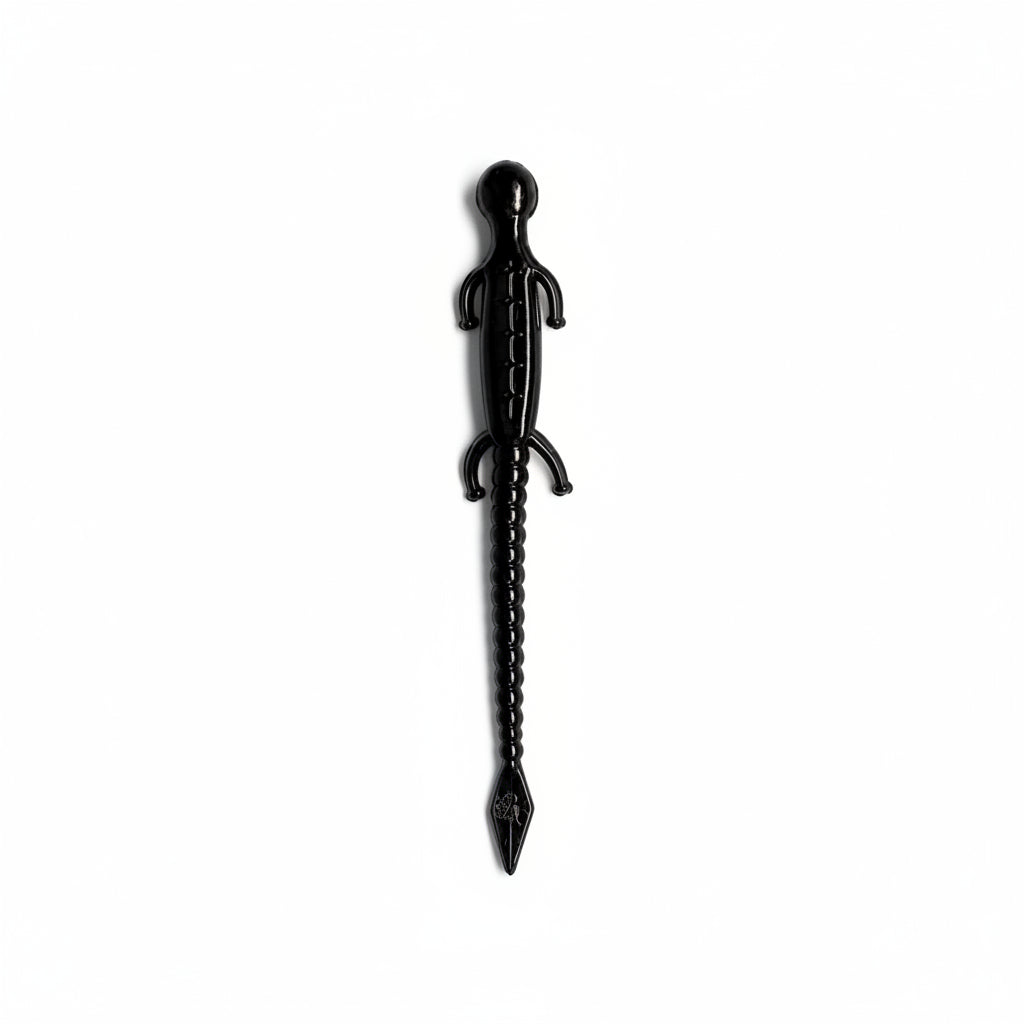 The Original 6" Fliptail Lizard - 50 pk - Black / Blue Flake