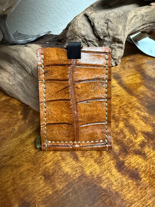 Alligator Wallet-Lt Brown