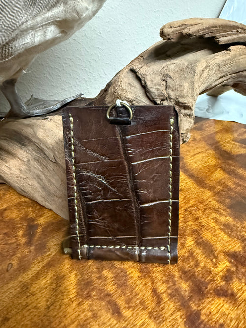 Alligator Wallet-Dk Brown