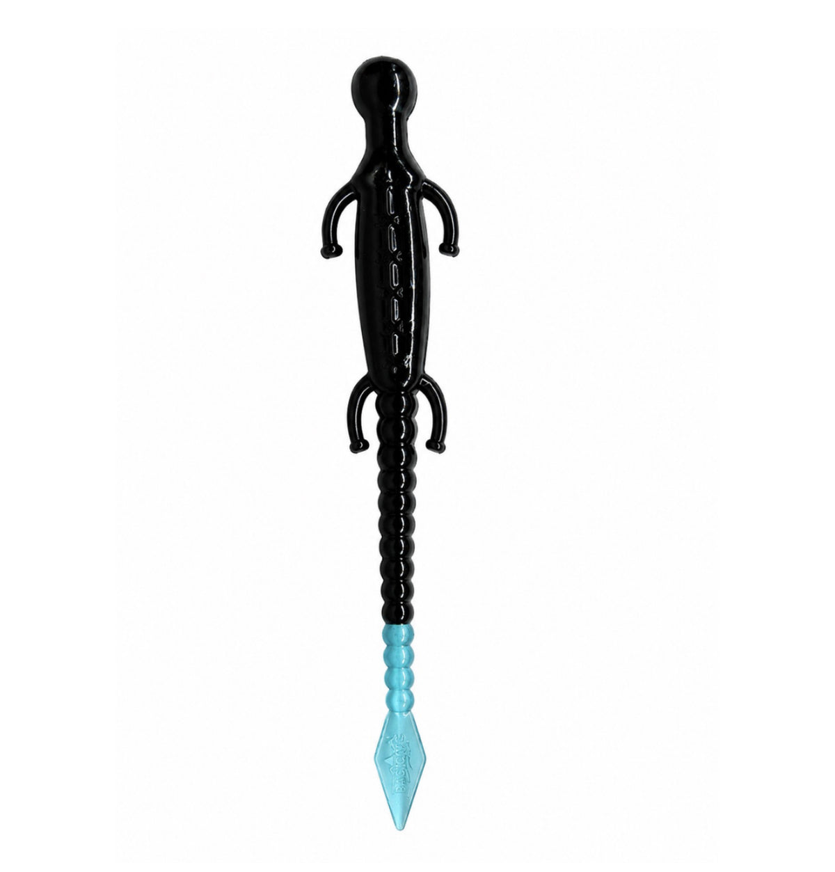 Original Fliptail 6" Lizard - 50 pk - Black/ Blue Tail