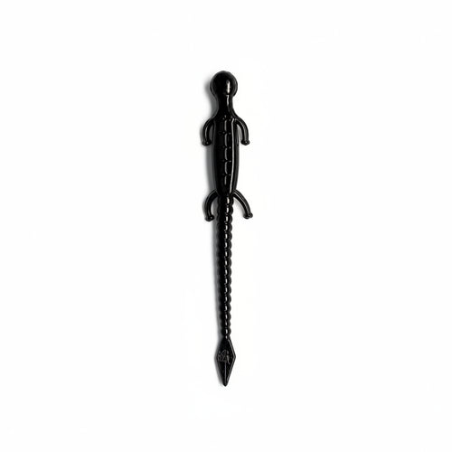 The Original 6" Fliptail Lizard - 50 pk - Black / Blue Flake